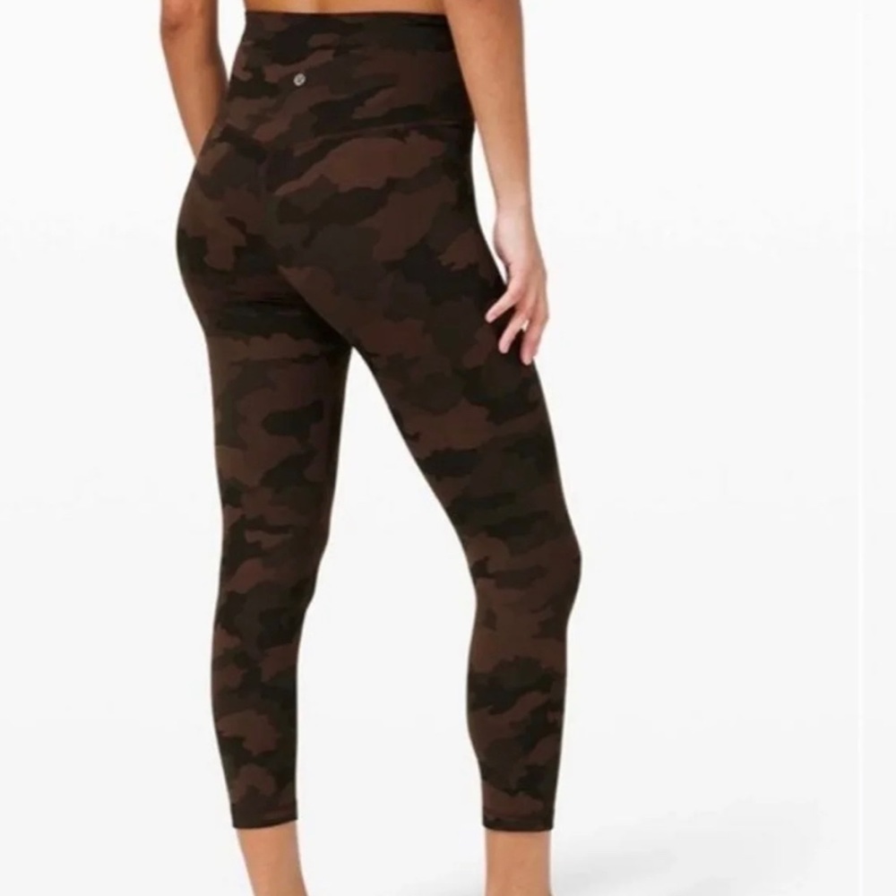 23” lululemon Heritage 365 Camo Brown Earth Multi Align Legging